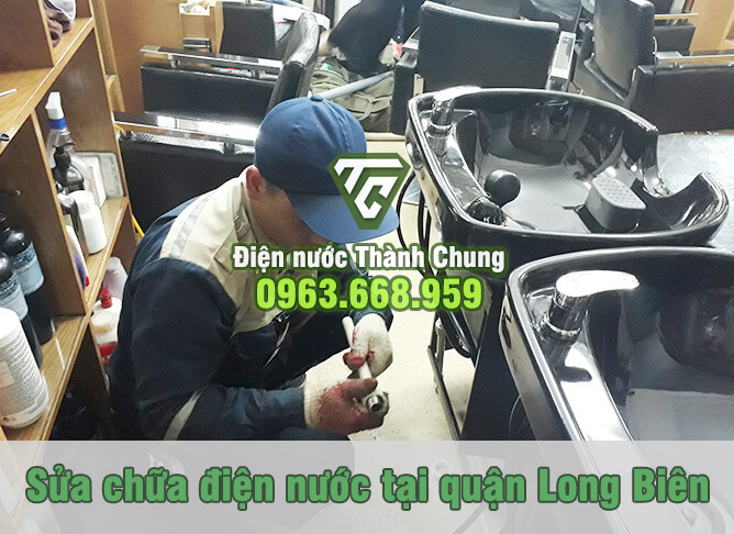 Sửa chữa điện nước tại các cửa hàng, quán ăn, cơ sở dịch vụ quận Long Biên