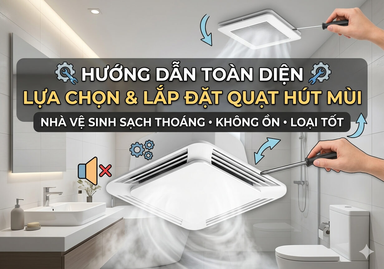 Chức Năng Và Nguyên Lý Hoạt Động Của Quạt Hút Mùi Nhà Vệ Sinh
